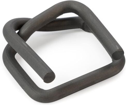 IDL Packaging - BP-34-500 3/4" Heavy Duty Strap Wire Buckles - Phosphate Coating - Extra Grip with Woven Cord Strapping (Box of 500) in Saudi Arabia