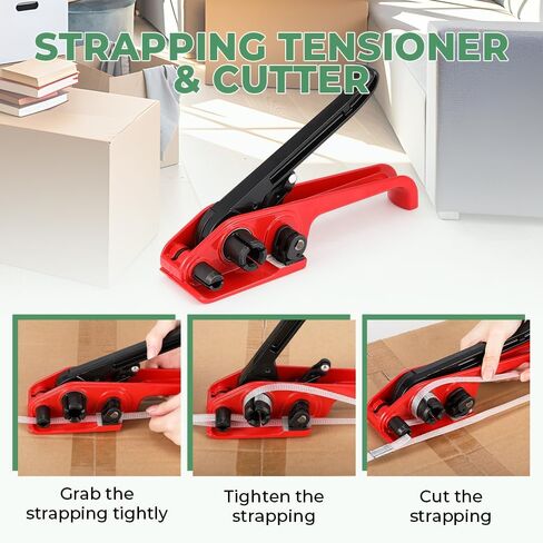 مجموعة ربط الربط Flyrivergo، أداة ربط البليت PP (البولي بروبيلين) بطول 1640 بوصة، أداة سدادة الموتر مع 100 ختم مفتوح، مجموعة ربط الصندوق in Kuwait