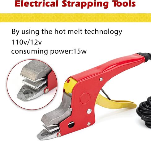 مجموعة شدادات الربط من البوليستر ومجموعة سدادات الربط الكهربائية الساخنة الخالية من الإبزيم مع مجموعة ربط بلاستيكية PP مقاس 1/2 بوصة × 4000 بوصة in Kuwait
