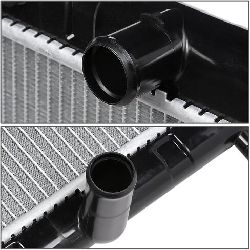 DNA Motoring OEM-RA-13047 OE Style Direct Fit Radiator Compatible with 08-13 Nissan Rouge,Black/Metallic in Kuwait