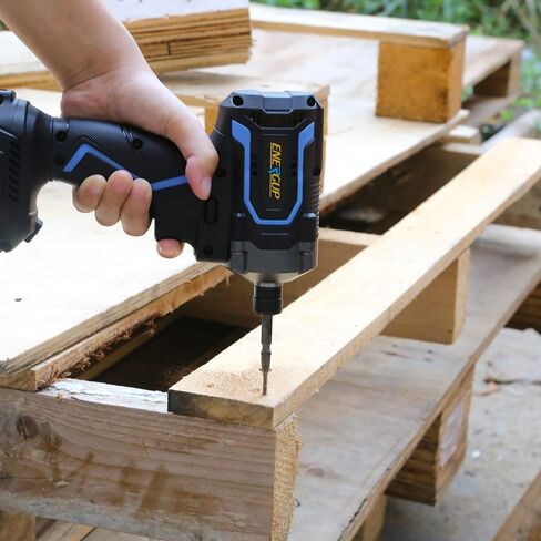Powilling Impact Driver Kit - 20V Electric 1/4 Inch Hex Impact Drill/Driver Set，2 Variable Speed, with 6.0Ah Battery and Charger, 14Pcs Socket and Tool Case Includ in Saudi Arabia