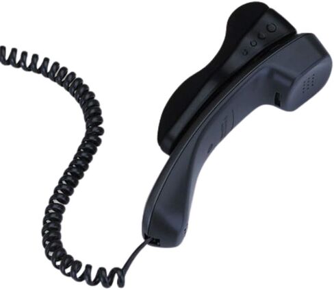 1InTheOffice Telephone Handset Shoulder Rest, Phone Cushion Gel Padded Black, 1 Pack in Saudi Arabia