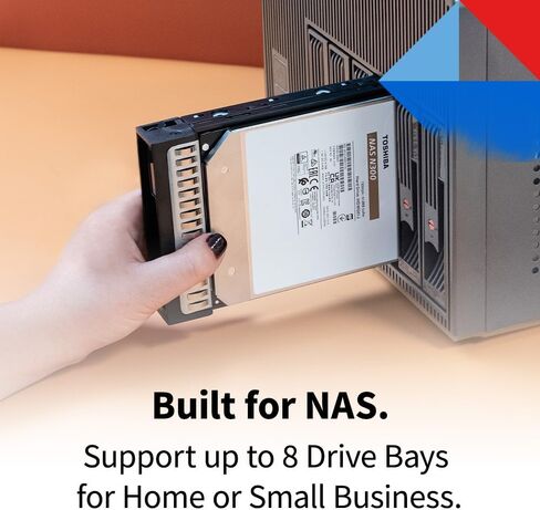 محرك الأقراص الصلبة الداخلي Toshiba N300 سعة 14 تيرابايت NAS مقاس 3.5 بوصة - CMR SATA 6 جيجابايت/ثانية 7200 دورة في الدقيقة وذاكرة تخزين مؤقت سعة 512 ميجابايت - HDWG51EXZSTA in Kuwait