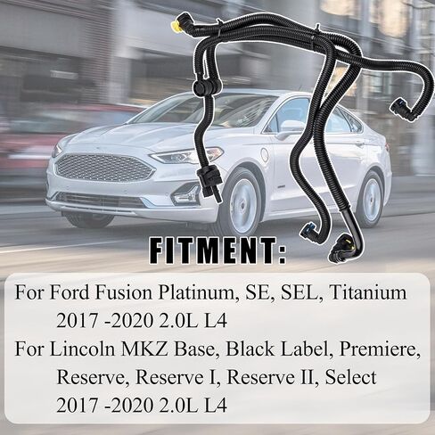 صمام تطهير علبة البخار RAPIHIDAN HG9Z9D289B متوافق مع Ford Fusion Lincoln MKZ 2.0L L4 2017 2018 2019 2020، استبدال # HG9Z9D289D HG9Z9D289E، مجموعة أنبوب فاصل بخار الوقود in Kuwait