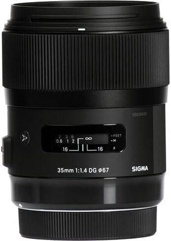 عدسة سيجما 35 ملم F1.4 DG HSM Art لحزمة Canon EF مع كاميرا Canon EOS 7D Mark II DSLR (الهيكل فقط) + المزيد (الإصدارات الدولية) in Saudi Arabia