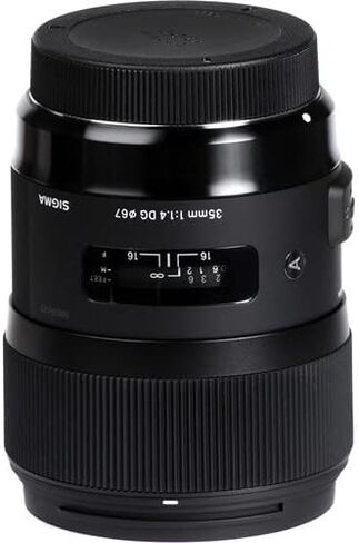 عدسة سيجما 35 ملم F1.4 DG HSM Art لحزمة Canon EF مع كاميرا Canon EOS 7D Mark II DSLR (الهيكل فقط) + المزيد (الإصدارات الدولية) in Saudi Arabia