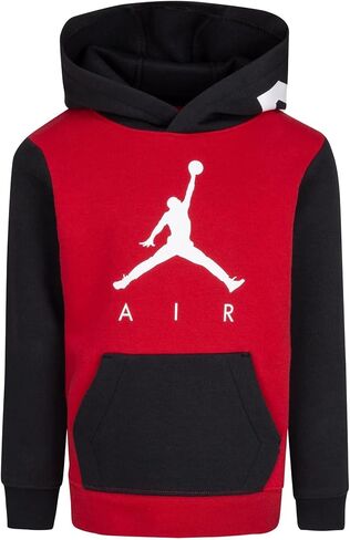 بلوفر بغطاء رأس جمبمان كلاسيكس من Nike Air Jordan Big Boys (للأطفال) (أسود/أحمر، X-Large) in Saudi Arabia