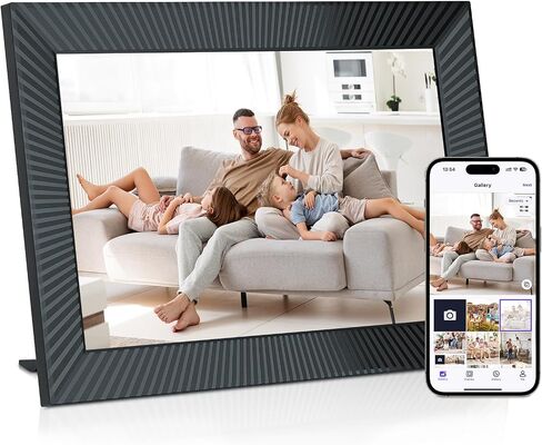 ZBQEJ Digital Picture Frame WiFi Smart 10.1 Inch with 32GB Memory, Digital Photo Frame with 1280x800 IPS LCD Touch Screen, Share Photos/Videos Instantly via Uhale App from Anywhere in Saudi Arabia