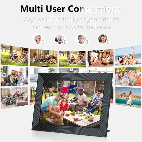 ZBQEJ Digital Picture Frame WiFi Smart 10.1 Inch with 32GB Memory, Digital Photo Frame with 1280x800 IPS LCD Touch Screen, Share Photos/Videos Instantly via Uhale App from Anywhere in Saudi Arabia