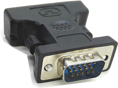 zdyCGTime DVI to VGA Cable Adapter - Black - F/M,DVI(24+5) to VGA(15pin) Cable Adapter - Black - F/M, in Saudi Arabia