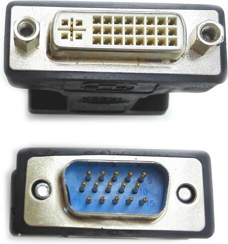 zdyCGTime DVI to VGA Cable Adapter - Black - F/M,DVI(24+5) to VGA(15pin) Cable Adapter - Black - F/M, in Saudi Arabia