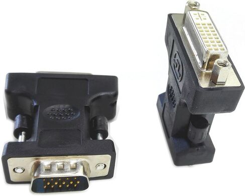zdyCGTime DVI to VGA Cable Adapter - Black - F/M,DVI(24+5) to VGA(15pin) Cable Adapter - Black - F/M, in Saudi Arabia