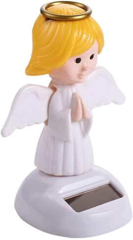 Solar Powered Dancing,Angel Solar Dancing Figures,Solar Powered Shaking Hand Doll,for Car Decoration Window Car Dashboard Decor Automotive Interior Accessorie in Saudi Arabia