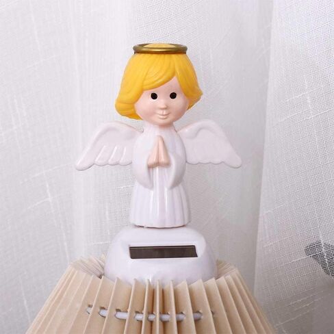 Solar Powered Dancing,Angel Solar Dancing Figures,Solar Powered Shaking Hand Doll,for Car Decoration Window Car Dashboard Decor Automotive Interior Accessorie in Saudi Arabia
