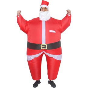 chenggong Inflatable Christmas Costume Funny Santa Blow Up Suit Adult in Saudi Arabia