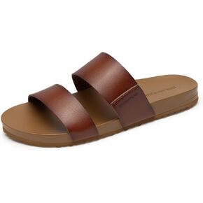 صنادل DREAM PAIRS النسائية المفتوحة عند أصابع القدم، مريحة لدعم قوس القدم، ووسادة قدم بحزامين سهلة الارتداء، كاجوال للشاطئ، وخفيفة الوزن، صنادل مسطحة صيفية للنساء in Kuwait