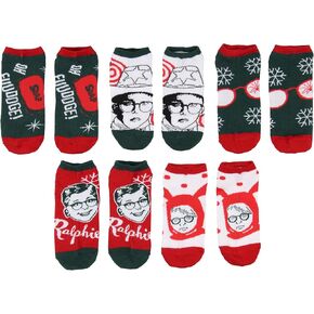 Bioworld A Christmas Story Ralphie مستوحاة من 5 جوارب للكاحل للرجال والنساء in Kuwait