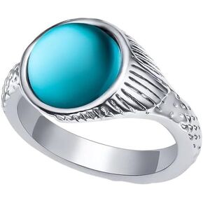 Classic Tv Drama Mako Mermaid Ring Retro Luxurious Inlay Crystal Jewelry For Island Of Secrets Film Fans Accessories Present, As Pic, PTHOM-T03-US-TP1828 in Saudi Arabia