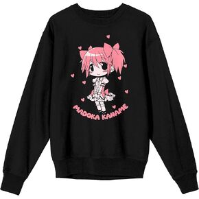 Bioworld Puella Magi Madoka Magica Modoka kaname chibi على رقبة دائرية سوداء طويلة الأكمام للكبار in Kuwait