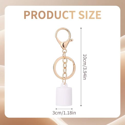 2pcs Lipgloss Holder Keychain for Summer Fridays, Lip Gloss Cap and Holder Set with Keyring Portable Bags Lipbalm Keys Chain Accessories for Summer Fridays 0.5 oz Lip Balm On-the-Go Touch-Ups in Saudi Arabia