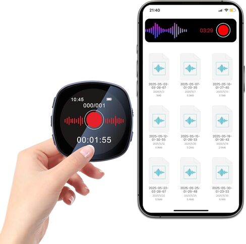 مسجل صوت رقمي 128 جيجابايت (1800 ساعة) مع شاشة ملونة عالية الدقة ، ومسجل تقليل الضوضاء الثلاثي ، ومشغل MP3 وقدرة تخزين 90 يومًا ، للتعلم/إنشاء/إنشاء المحتوى in Kuwait