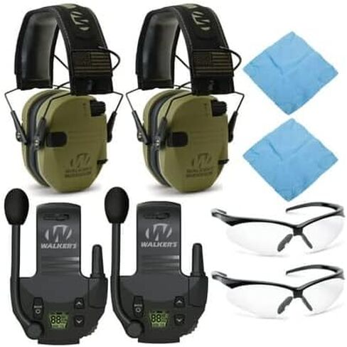 حزمة الرماية الإلكترونية النحيفة في Walker's Razor (FDE Patriot ، حزمة 2) مع Talkies Walkie ، نظارات إطلاق النار ، وملابس تنظيف (8 أشياء) in Kuwait