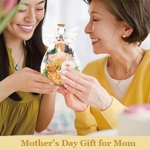 for Mom Preserved Flowers in Angle Glass Dome Forever Real Roses for Delivery Prime Gift Christmas Long-Lasting Eternal Flower for Women Sister Daughter Wife Grandma Her Girlfriend Home Decor in Saudi Arabia