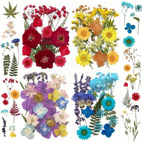 Lumea Dried Flowers for Resin Crafts,Natural Small Dried Pressed Flowers Real Wildflowers Leaves Bulk Handmade Kit for Epoxy Resin JewelryDIY Embossed paintingPumpkin Decoration,Candles & Soap Making in Saudi Arabia