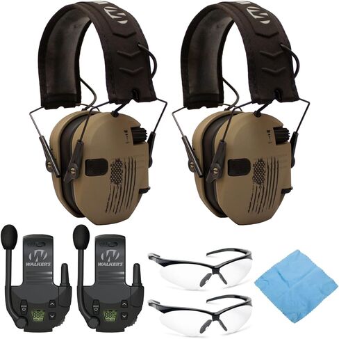 حزمة الرماية الإلكترونية النحيفة في Walker's Razor (FDE Patriot ، حزمة 2) مع Talkies Walkie ، نظارات إطلاق النار ، وملابس تنظيف (8 أشياء) in Kuwait