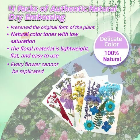 Lumea Dried Flowers for Resin Crafts,Natural Small Dried Pressed Flowers Real Wildflowers Leaves Bulk Handmade Kit for Epoxy Resin JewelryDIY Embossed paintingPumpkin Decoration,Candles & Soap Making in Saudi Arabia