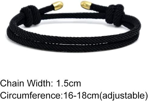 Braided Rope Bracelet for Men Women 1Pcs Nautical Beach Surf Bracelets Gifts Set for Sports, Handmade Woven String Bracelets with Adjustable Knot in Saudi Arabia