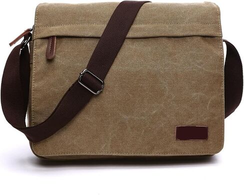 Crossbody Bag Men Single Shoulder Messenger Canvas Bag Men's Fashion Portable Outdoor Computer Bag in Saudi Arabia