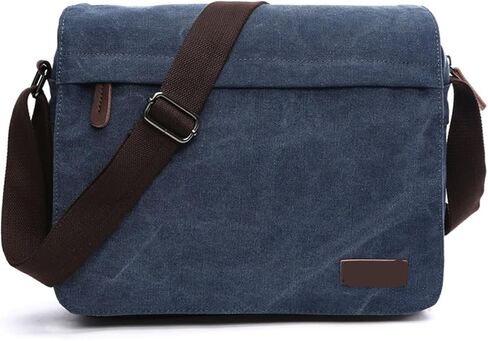 Crossbody Bag Men Single Shoulder Messenger Canvas Bag Men's Fashion Portable Outdoor Computer Bag in Saudi Arabia