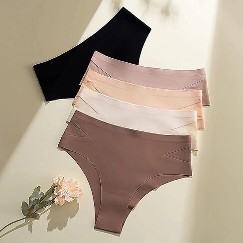 Women Thong Bikini Seamless Underwear Stretch Fit Smooth Contour Invisible Wear Daily Comfort in Saudi Arabia