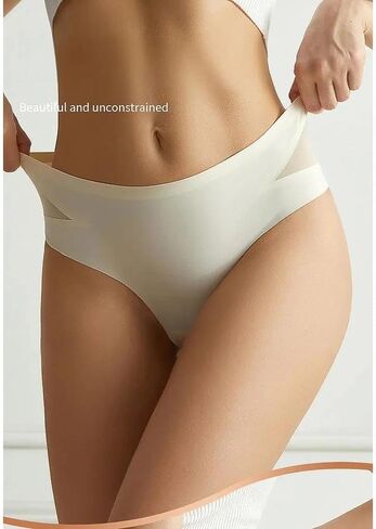 Women Thong Bikini Seamless Underwear Stretch Fit Smooth Contour Invisible Wear Daily Comfort in Saudi Arabia