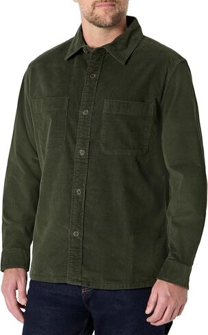 Amazon Essentials Mens Regular Fit Corduroy Overshirt in Saudi Arabia