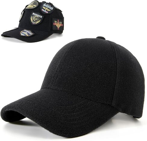 Classic Black Baseball Caps for Men Women Golf Dad Hat Patches Plain Cap Full Surface Hook-and-Loop Adjustable Trucker Hat Patch Hats for Mens Baseball Hats Running Outdoor Activities All Seasons in Kuwait