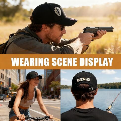 Classic Black Baseball Caps for Men Women Golf Dad Hat Patches Plain Cap Full Surface Hook-and-Loop Adjustable Trucker Hat Patch Hats for Mens Baseball Hats Running Outdoor Activities All Seasons in Kuwait