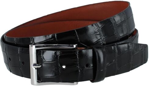 Trafalgar Men's Elias Embossed Gator 35mm Leather Belt in Saudi Arabia