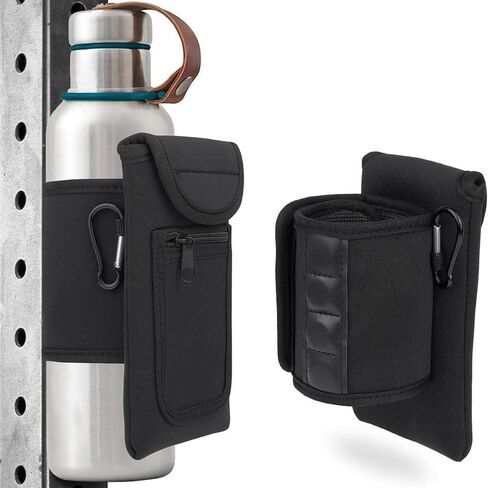 Magnetic Gym Bag Universal Reusable Gym Accessories Water Bottle Pockets Portable Waterproof Water Bottle Sleeve in Saudi Arabia
