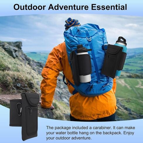 Magnetic Gym Bag Universal Reusable Gym Accessories Water Bottle Pockets Portable Waterproof Water Bottle Sleeve in Saudi Arabia