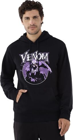 بلوفر Marvel Venom هوديي للرجال باللون الأرجواني Symbiote بطباعة جرافيك in Saudi Arabia