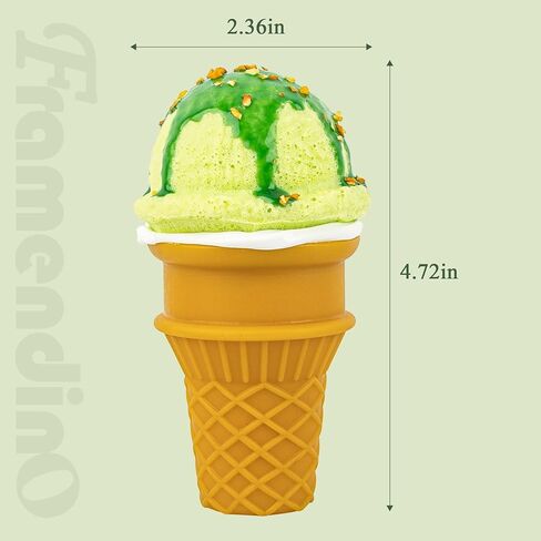 Framendino, 6 Pack Artificial Ice Cream Cone Fake Realistic Dessert Simulation Food for Decoration Model Kitchen Photo Props in Saudi Arabia