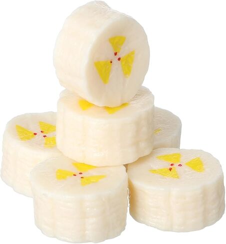 Artificial Banana Slices 6 Pcs Realistic Fake Banana Fruit Decoration for Home Party Photography Table Display Props in Saudi Arabia