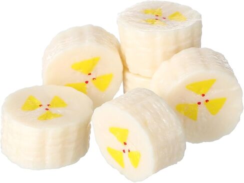 Artificial Banana Slices 6 Pcs Realistic Fake Banana Fruit Decoration for Home Party Photography Table Display Props in Saudi Arabia