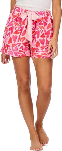 Mud Pie Women's Valentine Pajama Shorts, Pink, Medium in Saudi Arabia