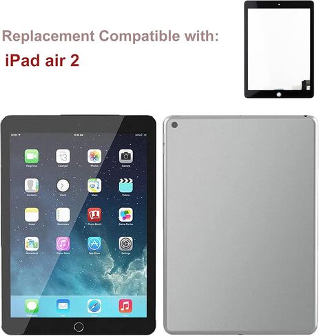 New Touch Screen Digitizer Replacement for iPad Air 2 2014 9.7" A1566 A1567 with OCA Adhesive Repair Tools Kit-No LCD Screen in Saudi Arabia