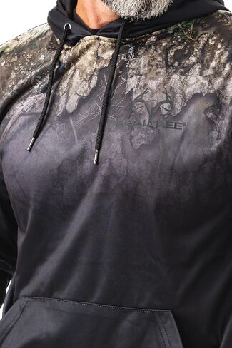 Realtree Men's Anter Logo EDGE Camo Midweight Super Soft Pullover Fleece Hoodies in Saudi Arabia