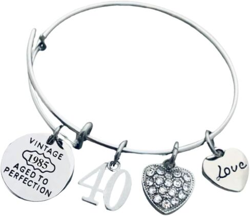 40th Birthday Gifts for Women – 1985 Jewelry Gift, Vintage Aged to Perfection, Unique 40 Year Old Birthday Gift Idea in Saudi Arabia