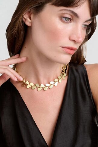 Ted Baker London Amelia Abstract Heart Necklace for Women (Gold) in Saudi Arabia